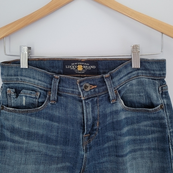 LUCKY BRAND Brooke Frayed Hem Ankle Crop Jeans - Picture 4 of 10